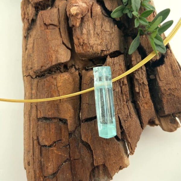 Belle Tourmaline bleue Paraïba en pendentif – Image 2