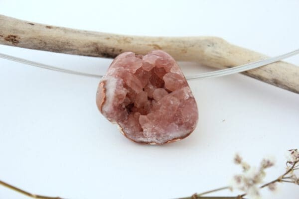 Cristaux d'Améthyste Rose en pendentif – Image 4