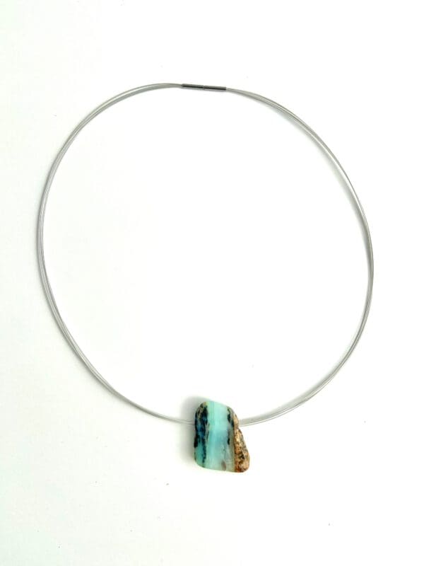 Pendentif en Opale bleue des Andes dit chrysopale – Image 7