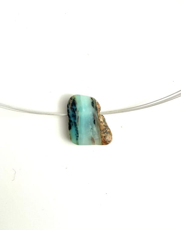 Pendentif en Opale bleue des Andes dit chrysopale – Image 3