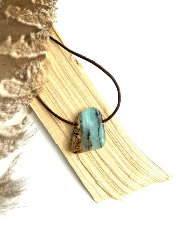 Pendentif en Opale bleue des Andes dit chrysopale – Image 8