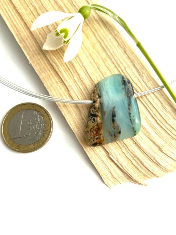 Pendentif en Opale bleue des Andes dit chrysopale – Image 4