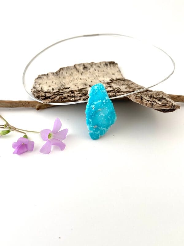 Belle turquoise naturelle en pendentif – Image 5